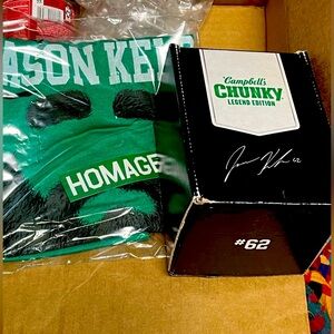 Jason Kelce Legend gift pack shirt, soup, sticker